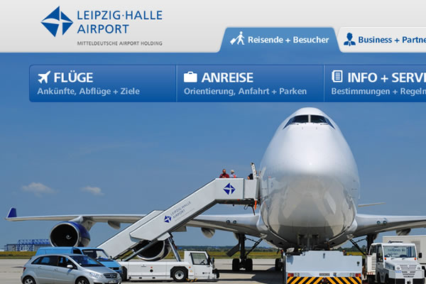 Relaunch Flughafen-Portal Flughafen Leipzig/Halle